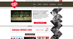 Desktop Screenshot of corporatesports.ro