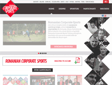 Tablet Screenshot of corporatesports.ro