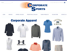 Tablet Screenshot of corporatesports.com
